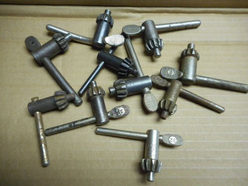 Lot 10 Chuck Keys for Drills &amp; Presses Some Jacobs LARGE