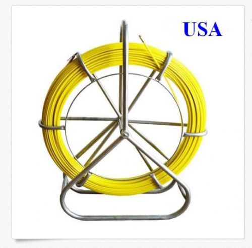 Fish Tape Fiberglass Wire Cable Running Rod Duct Rodder Fishtape Puller 6mm