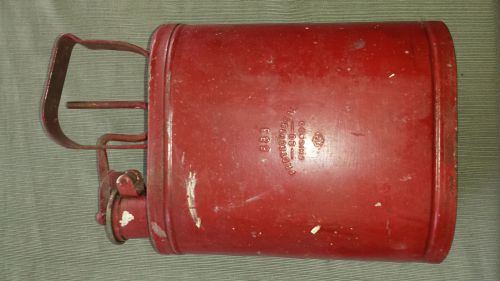 Antique Protectoseal 1 gallon gas oval safety can