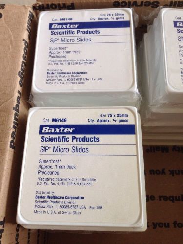 15 New Packs Of S/P MICRO SLIDE/superfrost* precleaned 75x25x1mm Thick.1/2Gross.