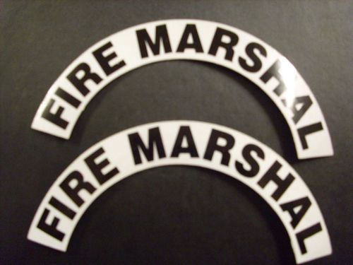 CRESCENTS  PAIR FIRE MARSHALL FOR FIRE HELMET OR HARDHATS