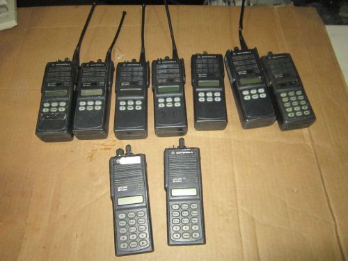 QTY. 9 MTS2000 RADIOS H01UCH6PW1BN H01UCF6PW1BN FOR PARTS