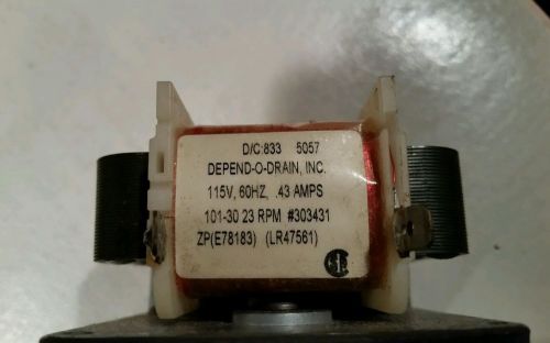 Depend-O-Drain replacement motor 115 23rpm