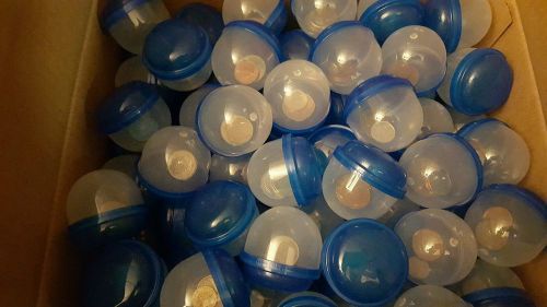 250 2&#034; Filled Vending machine Capsules with foreign/world coins