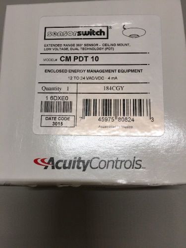 ACUITY SENSOR SWITCH CM PDT 10 Occupancy Sensor, PIR/Mic, 2463sq ft, White