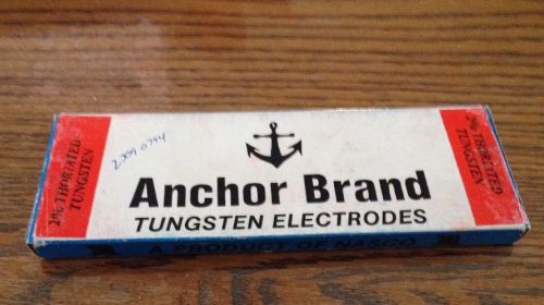 Anchor 1/8 x 7&#034; Ground &amp; Annealed Tungsten Electrodes 2% Ceriated 1/8X7C2 Qty 10