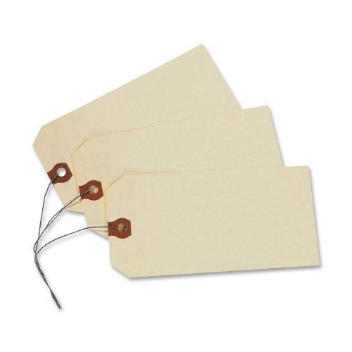 Avery Manila &#034;G&#034; Shipping Tags, Wired, 2.75 x 1.375 Inches, Pack of 1000 (12601)