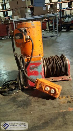Thern d1251 electric steel cable winch for sale