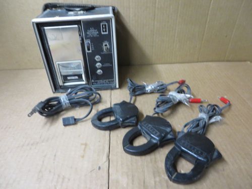 AMPROBE AC CURRENT RECORDER w/ 3 COILS + power cord