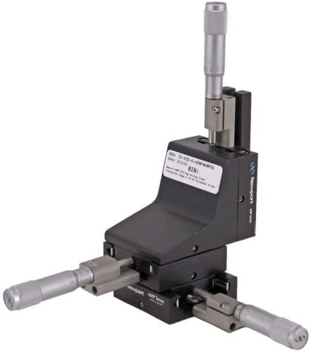 Newport 460p xyz peg joining linear translation stage w/ sm-25 micrometer 25.4mm for sale