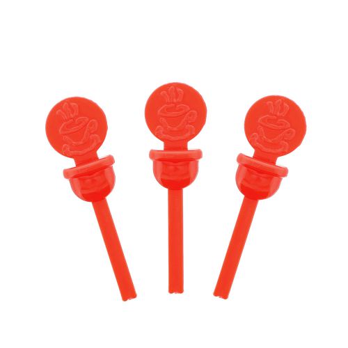 Stix-To-Go Red Circle Beverage Plugs, Package of 400, CPLUG-A