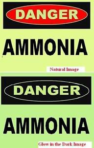 GLOW in the DARK  AMMONIA   SIGN