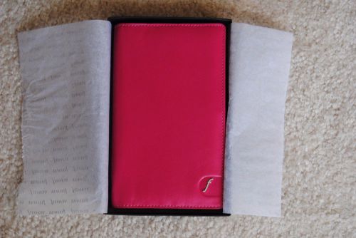 Filofax Boston Slimline Leather Agenda Planner in color PINK New In Box