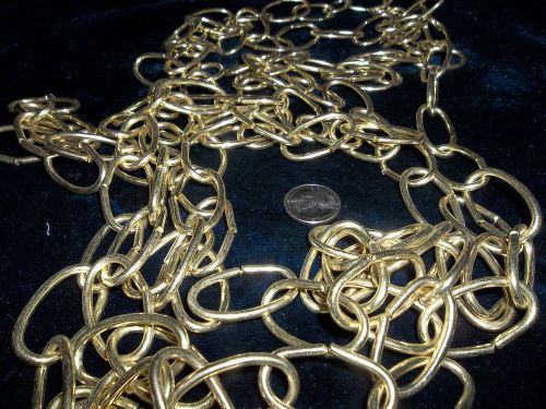Lamp chain, 10 ft. per  package, Brass Plated, 1 1/2 &#034; Links