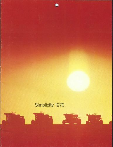 Equipment Brochure - Simplicity - Lawn Tractor Mower Product Line 1970 (E3055)