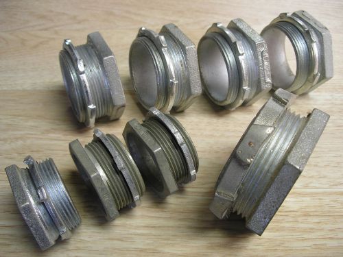 (1 lot of 8 pcs) (T&amp;B &amp; Others) Chase Nipples 1-1/2 - 2-1/2&#034; Electrical Fittings