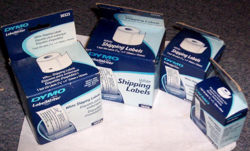 4 rolls DYMO Labels, asst sizes -NIB-NR