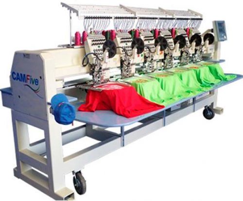 CAMFive CFHS-CT1506 15 color cap &amp; flat Embroidery Machine large embroidery area
