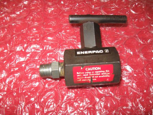 ENERPAC MODEL V-8 LOAD HOLDING NEEDLE VALVE, WITH COUPLING CONNECTOR