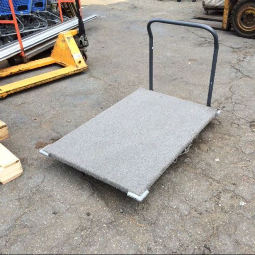 Flat stock carts utility backroom carpet deck cart used store fixtures warehouse for sale