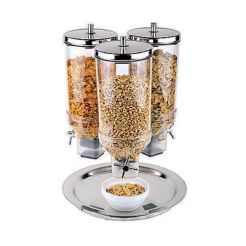 New APS Pademo World Cuisine 4.8 QT Polypropylene Triple/3 Cereal Dispenser-$884
