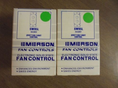 LOT OF 2 EMERSON FAN  CONTROL SW95L (IVORY) *NEW IN BOX* Free Shipping!!!