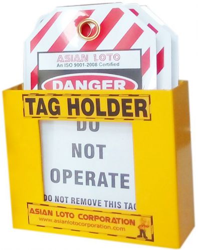 Asian loto lock out tag holder with tag set for sale