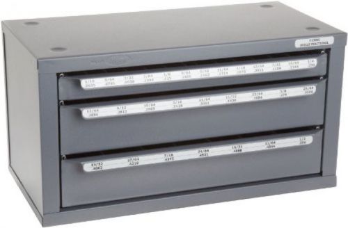 Huot Three-Drawer Drill Bit Dispenser Cabinet For Jobber Length Fractional 1/16