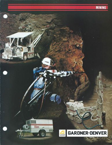 Equipment Brochure - Gardner-Denver - Mining Products - c1981 - 2 items (E3044)