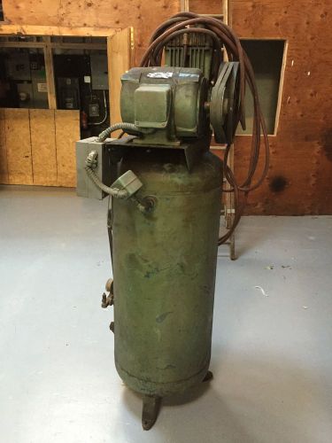 Westinghouse air compressor with upright tank