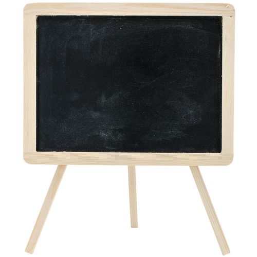 Wood Craft DIY Chalkboard Easel 9.37 Inch X 7.87 Inch-  775749195873