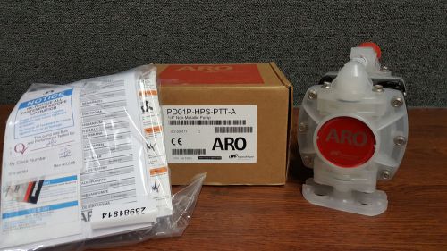 New aro pd01p-hps-ptt-a diaphragm pump, non-metallic, 1/4 in. for sale