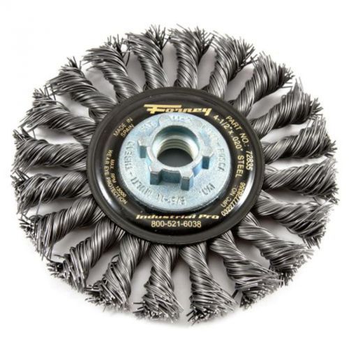 Industrial pro twist knot wire wheel brush, 4-1/2&#034;-by-.020&#034; forney 72835 for sale