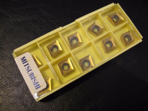 Mitsubishi carbide milling inserts, ccmx09t308en-a, up20m, box of 10, nos for sale