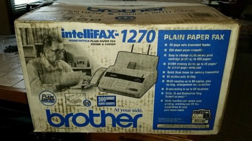 Brother IntelliFAX 1270 Business Plain Paper Fax Phone Copier NEW