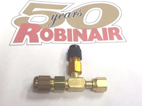 Robinair, vacuum pump, 3/8&#034; male flare &amp; 1/2&#034; acme (r134a) connections for sale