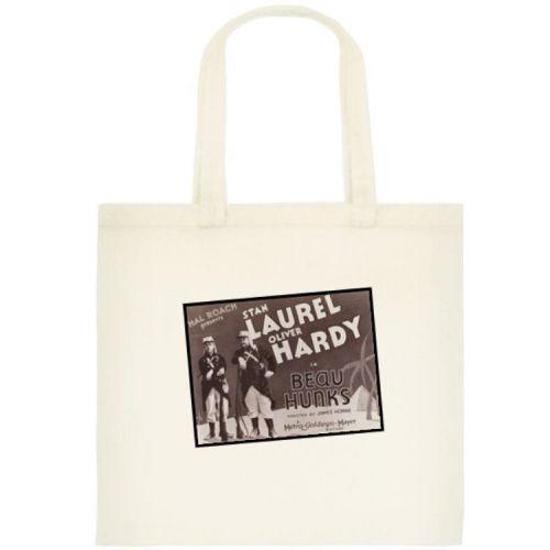 LAUREL &amp; HARDY TOTE BAG # 3. BEACH BAG. SHOPPING BAG. BEAU HUNKS.