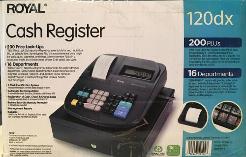 Royal 120dx Electronic Cash Register New 52104Y-FE