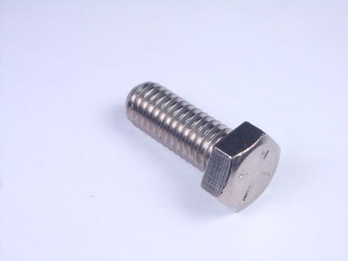 Lot of 2 MS35307-360 MIL Cap Screw Bolt 9/16&#034; Hex Head 3/8&#034;-16 1&#034; L Stainless