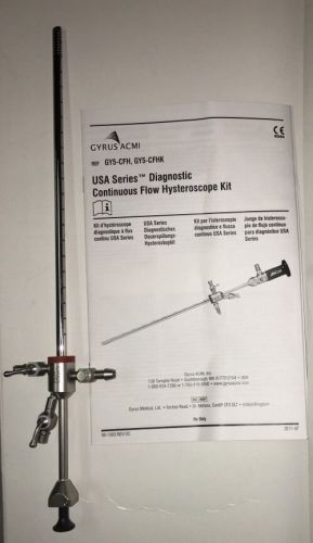 NEW ACMI GY5-CFH  Continuous Flow Diagnostic Hysteroscope  5.5 MM,1 mm (3 Ft) Ch