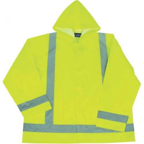 Class 3 rain jacket md/lg erb industries, inc. safety vests 61495 720609614957 for sale