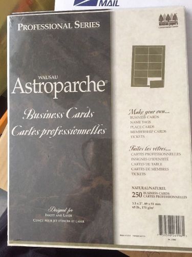 Wausau Papers Astroparche Card Stock 65 lb. 25 Sheets For 250 Business Cards