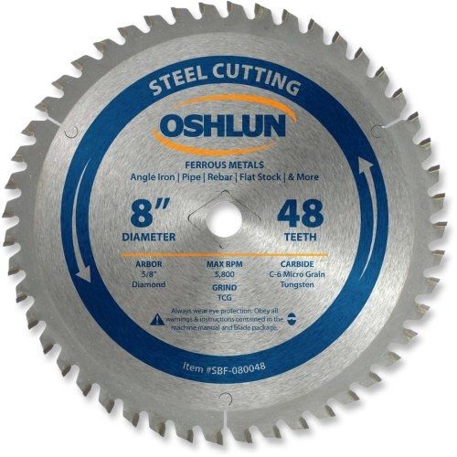 Oshlun sbf-080048 8-inch 48 tooth tcg saw blade with 5/8-inch arbor (diamond for sale