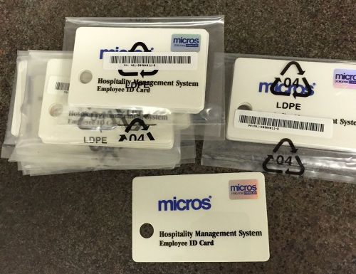 MICROS MAGNETIC STRIPE CARDS, ENCODED, 25 CARDS (5 packs of 5 )