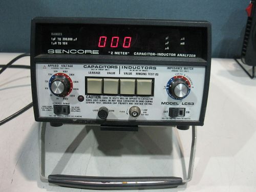 SENCORE LC53 Z METER CAPACITOR - INDUCTOR ANALYZER #1210