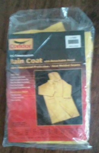 Condor PVC Construction Rain Coat  Detachable Hood, New xxx Large