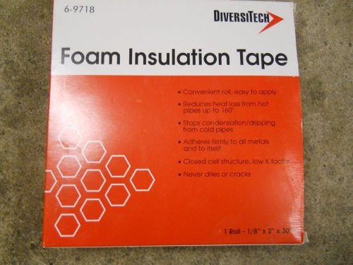 FOAM insulation tape 1/8inx2in x30feet diversitech 6-9718