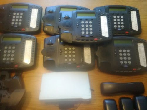 Lot of 6 3Com Voip NBX phones with 3Com 3C10400B NBX Analog Terminal 655-0246-01