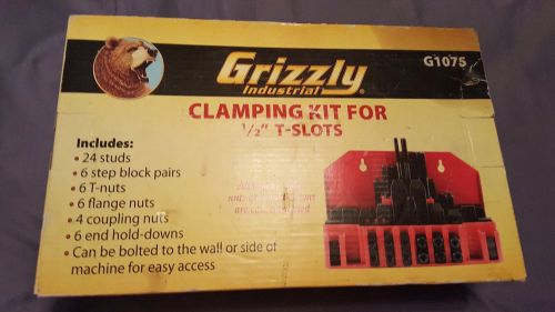 Grizzly 3400-3501 Clamping Kit for 1/2-Inch T-slots, 58-Piece New