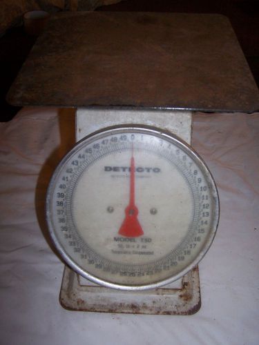 Vintage Detecto Model T50 50lb x 2 Scale, Shows signs of wear, works great